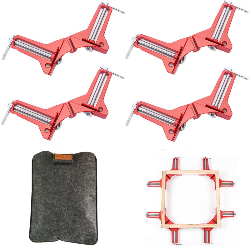 CILEONBE Right Angle Clamp, 90 Degrees Corner Clamp, Picture Frame Holder, Glass Holder, DIY Woodworking Hand Tools - Image 1